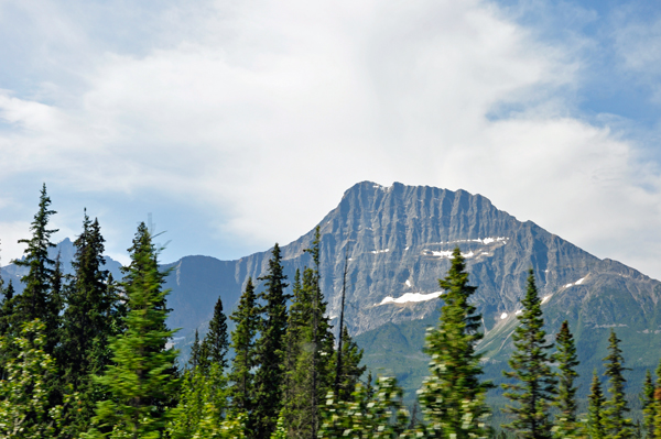 a jagged mountain